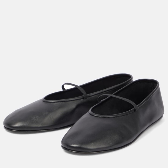 The Row Leather Ballet Flats black size 38.5 sold out most everywhere - Picture 1 of 12